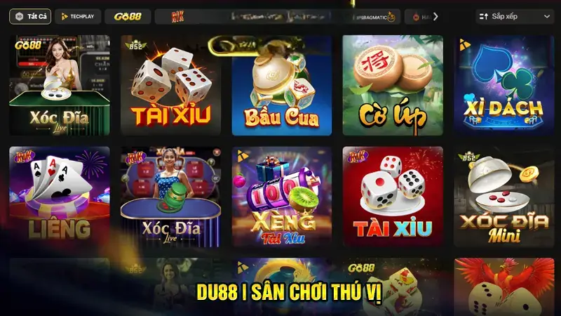 Khám phá những tựa game hấp dẫn tại DU88 không thể bỏ qua